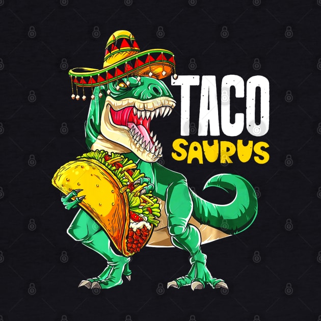 Tacosaurus Shirt Taco Cinco de Mayo Kids Boys Dinosaur by CovidStore